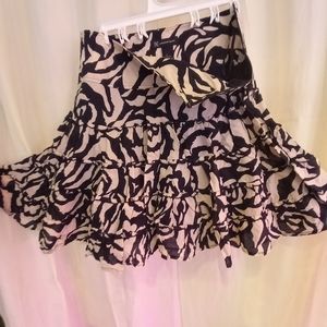 I.N.C. flare zip up-2 skirts sz 2